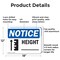 Signmission Height _, 18 in W x Rectangle, Aluminum OS-2PACK-NS-A-1218-L-13452 - alternate 8